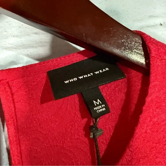 NWT Who What Wear Puff Sleeve Dress - Picture 6 of 7